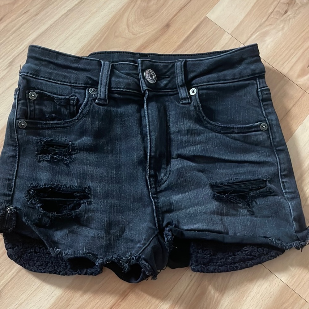 American eagle denim shorts size 0